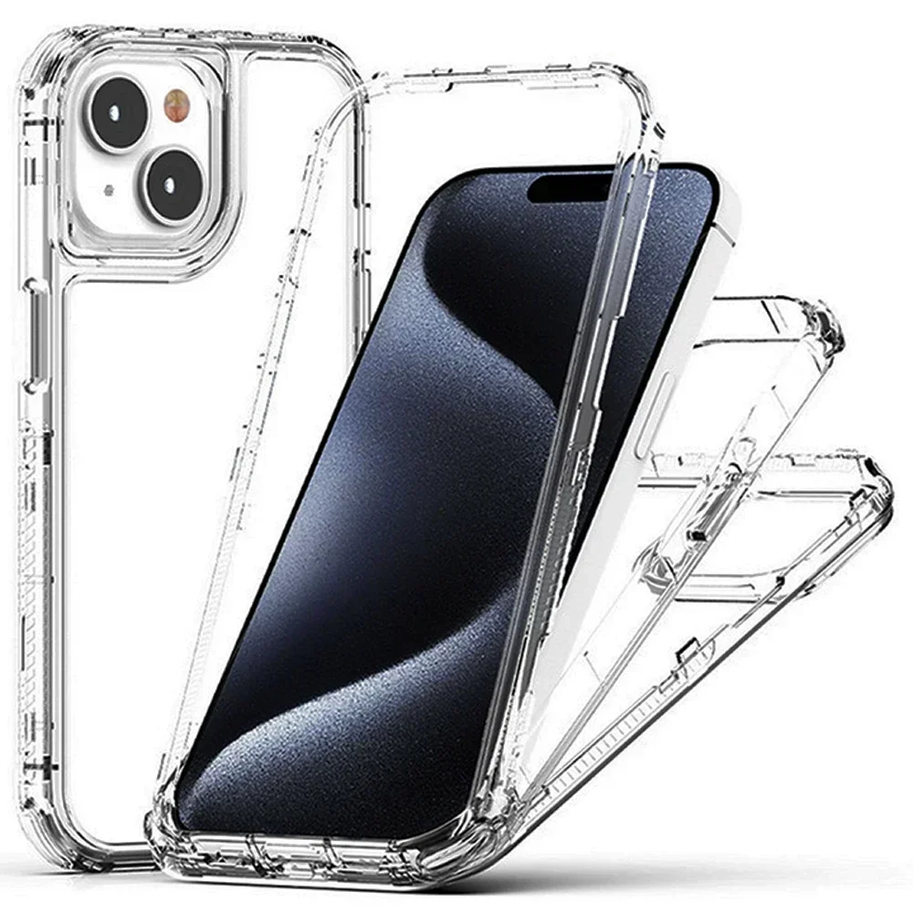 

Transparent Case For iPhone 15 14 13 12 11 Pro Max Camera Protect Back Cover For iPhone X Xr Xs Max 6 7 8 Plus SE 2022 Funda