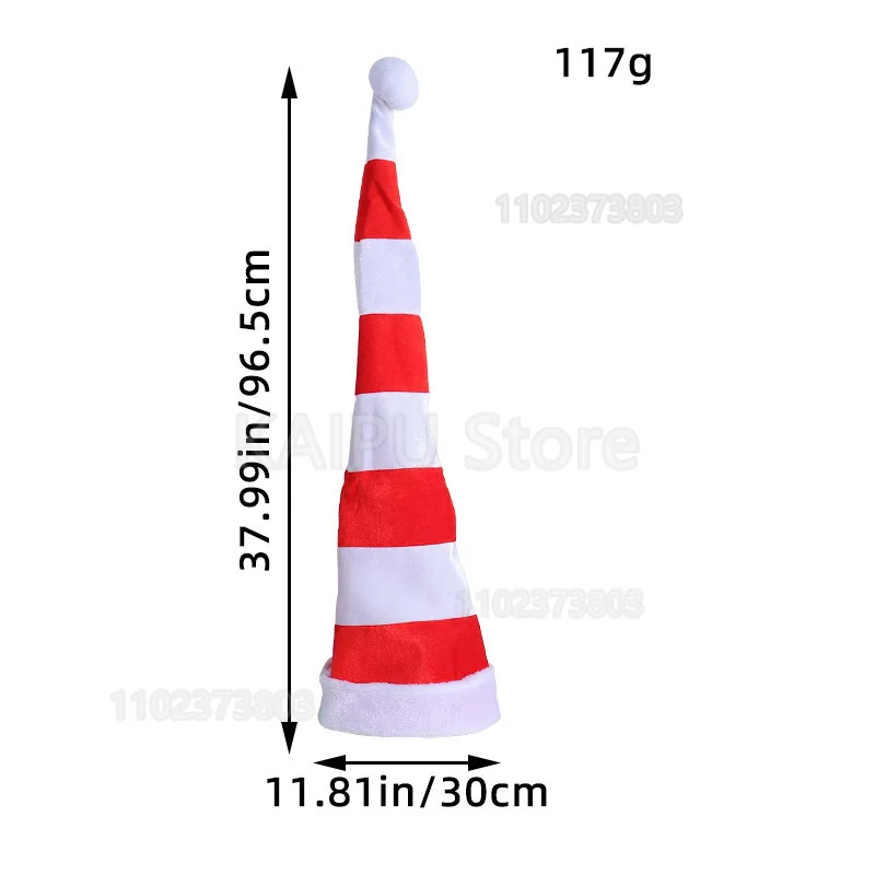 عيد الميلاد قبعة طويلة بالجملة 2025 الإبداعية قبعة حفلة مهرج قبعة عيد الميلاد الديكور التشجيع موحدة التزلج