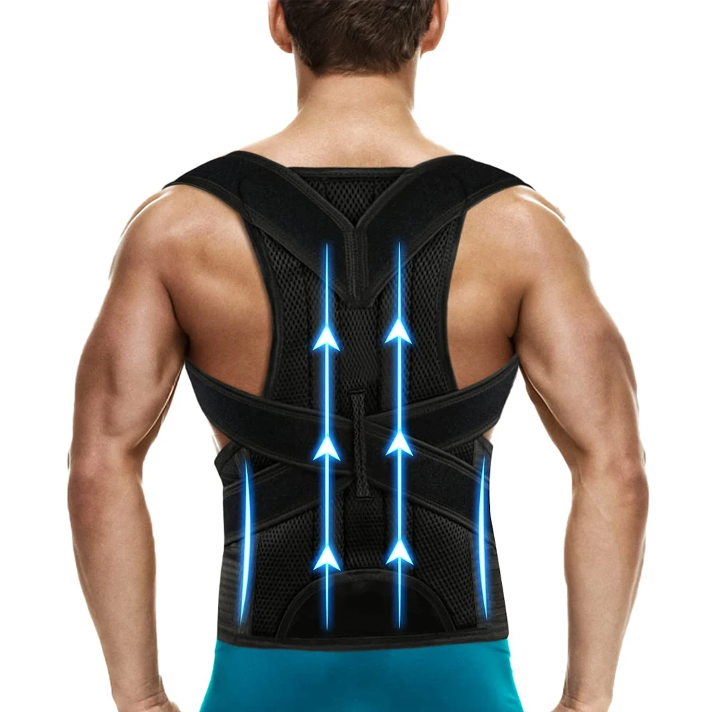 BraceTop Posture Corrector for Men&Women, Back Brace for Lumbar Support and Upright - Breathable Back Straightener Back Posture