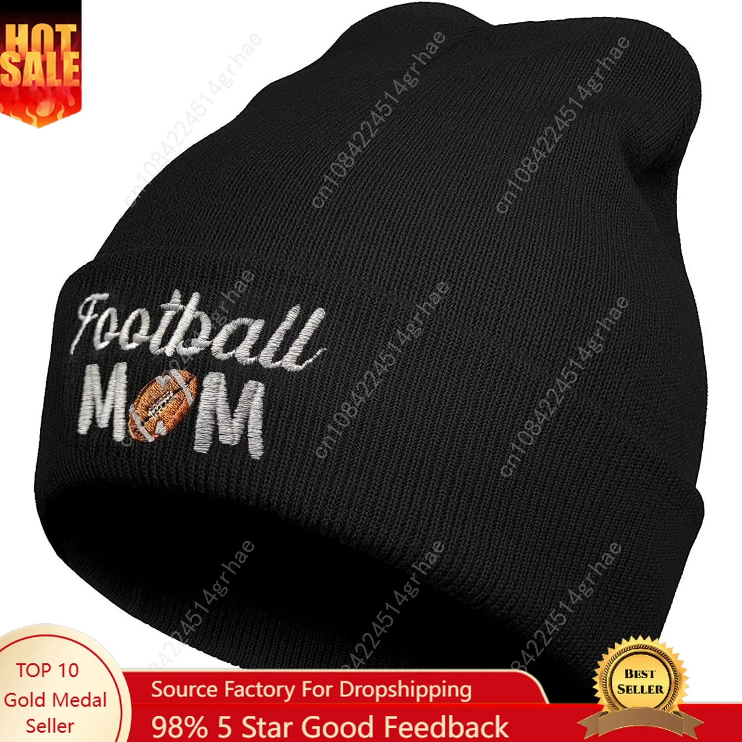 

Beanie Hat Winter Embroidered Knit Cap for Men Women