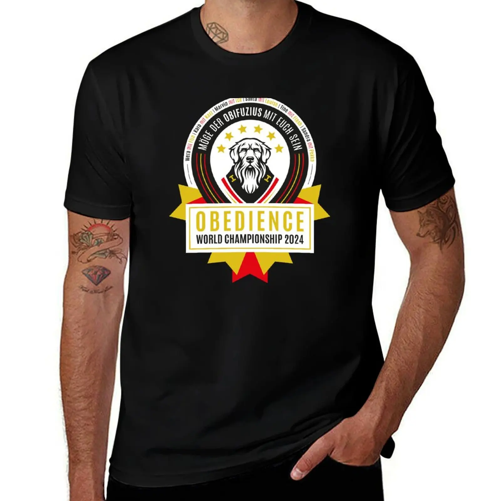 

100% Championship - 2024 t Obifuzius T-Shirt man tshirt Team graphic World Obedience shirts cotton Germany