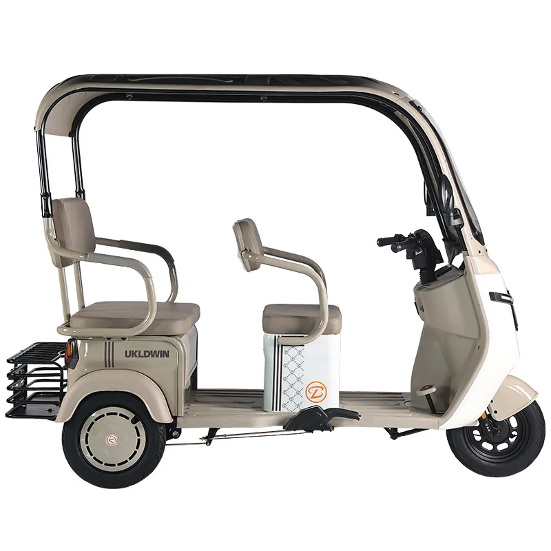 

2025 Factory New Pull Cargo Manned Electric Tricycle Household Elderly Adult Pick-up and Drop-off Children