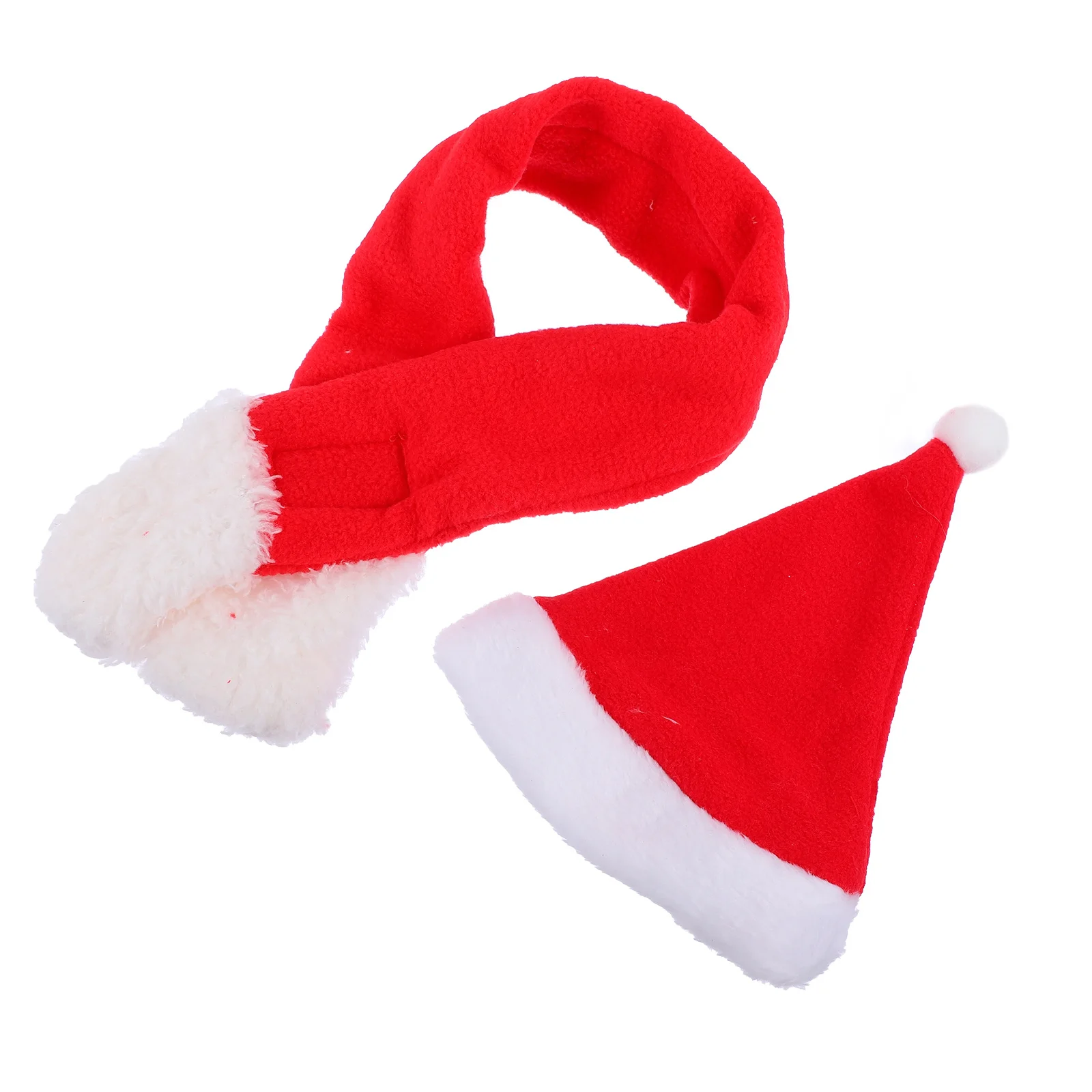 

1 Set Christmas Pet Accessories Pet Hat Scarf Festive Decorative Supplies Dogs Soft Warm Lightweight Durable Comfortable Gift