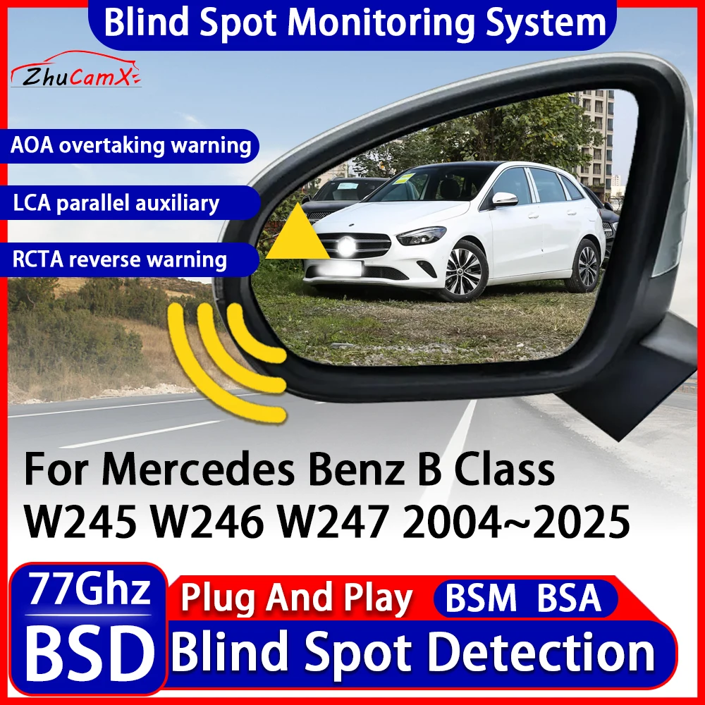 

Car BSD Blind Spot Detection Monitoring Warning System Change Lane Assistance For Mercedes Benz B Class W245 W246 W247 2004~2025