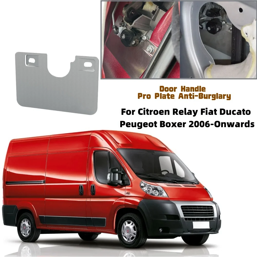 2Pcs RV Door Lock Pro Plate Anti-Burglary Burglary Protection Parts For Citroen Relay Fiat Ducato Peugeot Boxer 2006-Onwards
