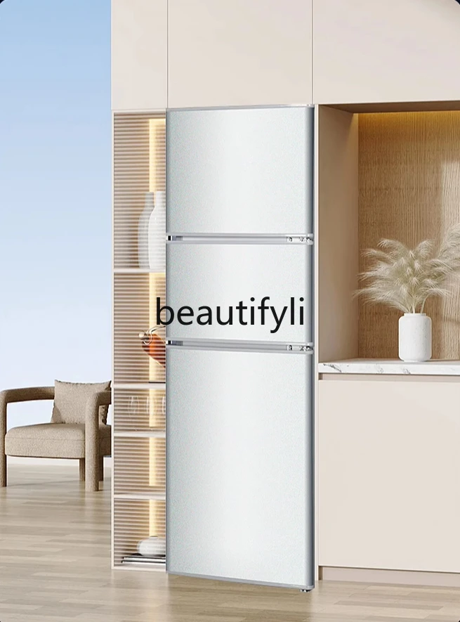 ثلاثة أبواب، ثلاجات منزلية طازجة ومجمدة، ثلاجات موفرة للطاقة وموفرة للطاقة، سعة كبيرة