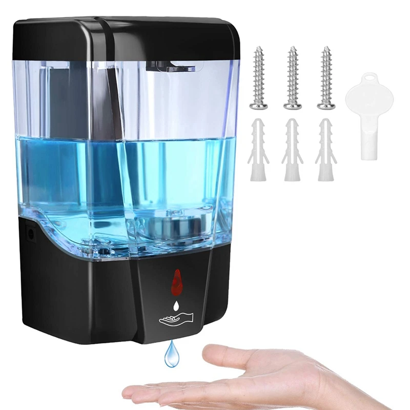 뜨거운 자동 비누 디스펜서, 비접촉식 적외선 모션 센서, 700Ml 벽 마운트, 욕실 주방 호텔용 핸즈프리