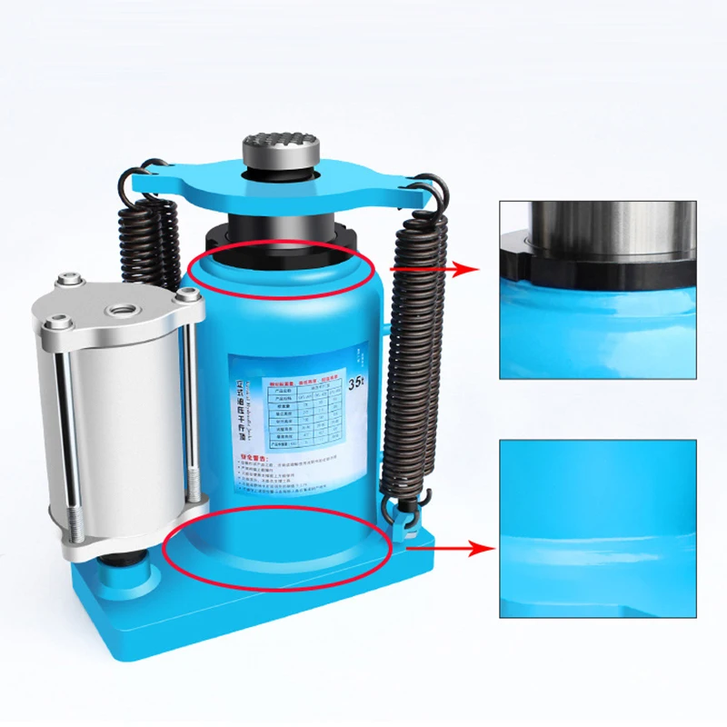 

Vertical hydraulic pneumatic jack dual-purpose oil pressure 35/55 tons with spring heavy-duty automobile repair tool