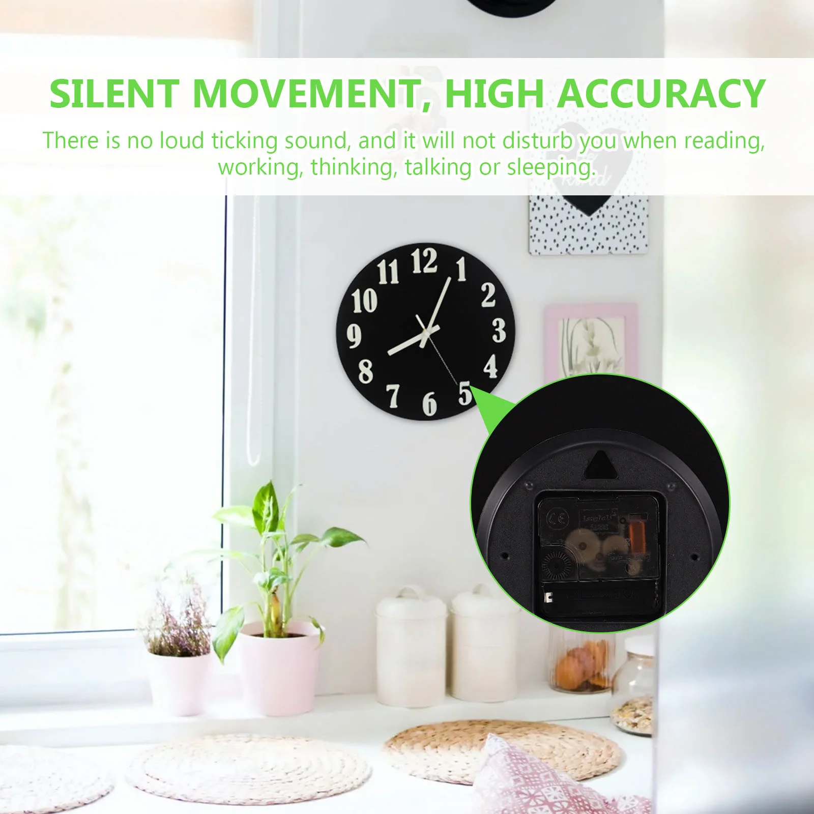 

Creative Silent Wooden Round Luminous Wall Clock No Ticking Nightlight Desktop Wall Hanging Decorative Clock