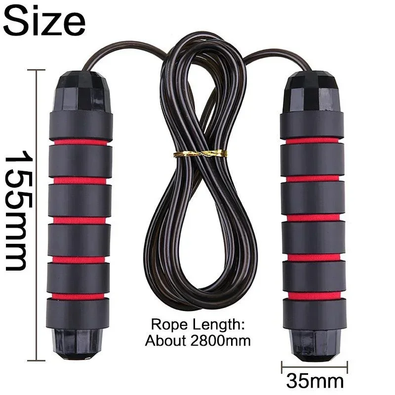 حبل قفز سريع خالٍ من التشابك لتمارين اللياقة البدنية، حبل نط قابل للتعديل للرجال والنساء والأطفال، معدات رياضية للتدريب #6