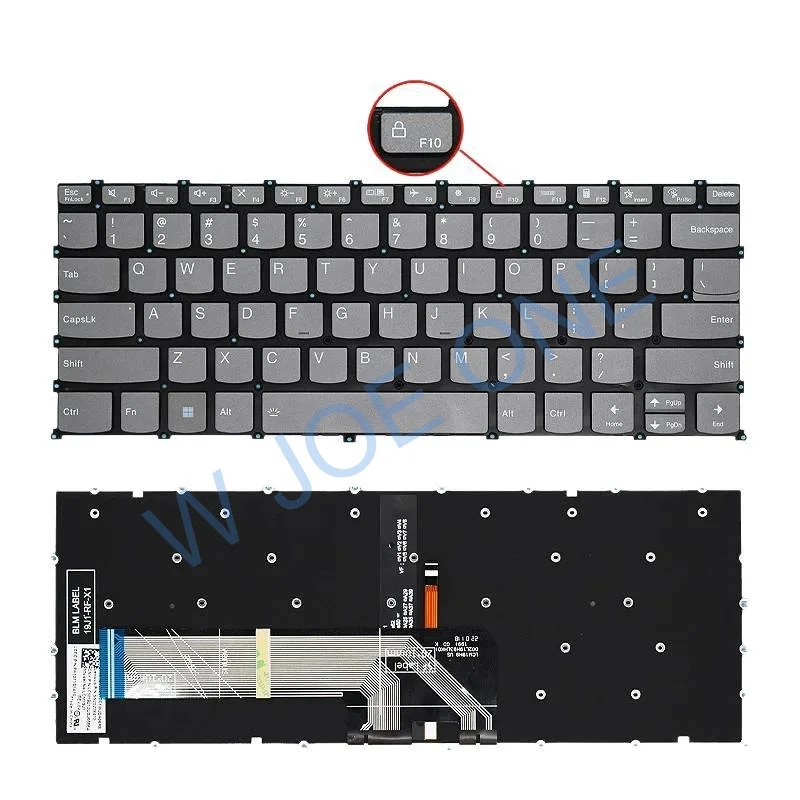 A + nuevo teclado en idioma estadounidense para Lenovo ThinkBook 14 14S 14p G2 G3 ITL/ARE/ACH/AC 2020/2021 Color gris/negro/plateado