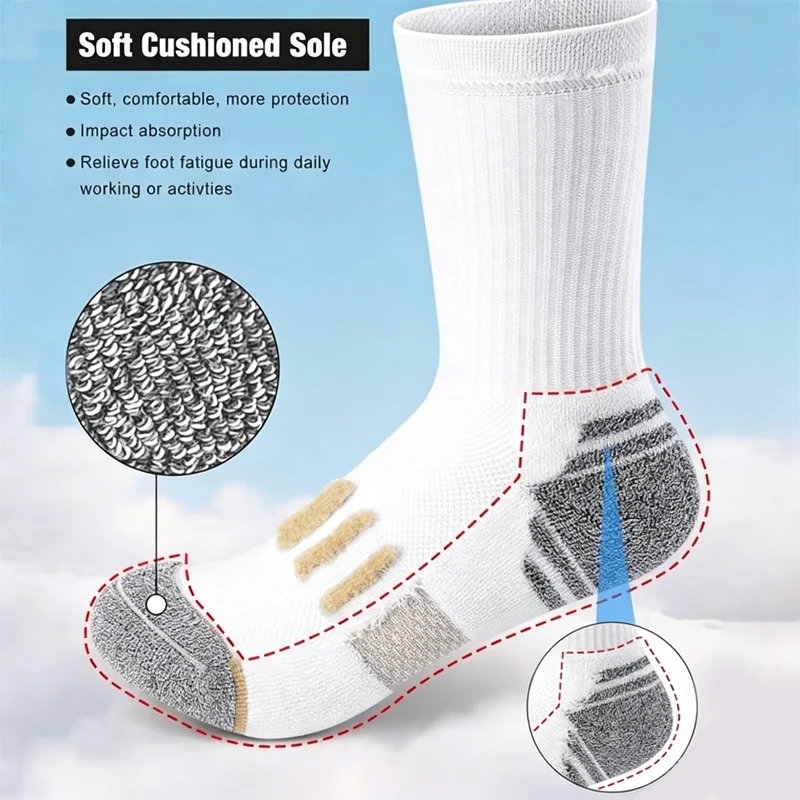 5/10 Pairs of Men's and Women's Trendy Seasonal Mid Tube Simple Design Fabric Soft and Versatile Sports Business Socks