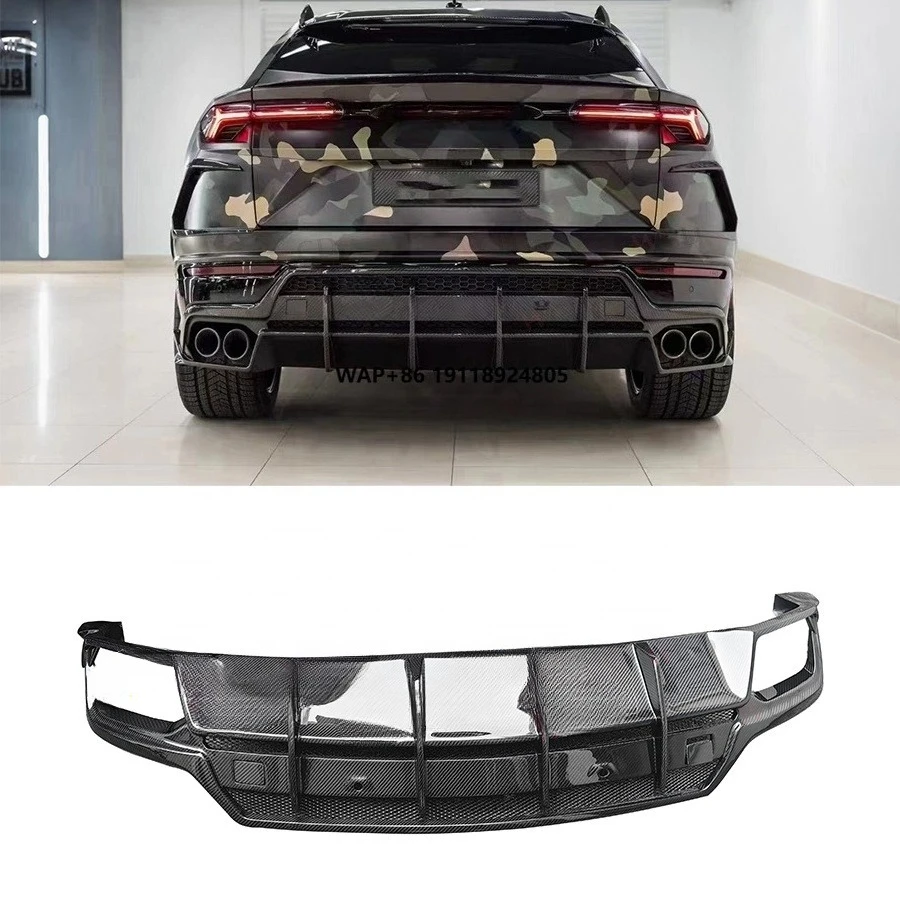 

2019+ for URUS Dry Carbon Fiber Rear Diffuser Topcar Style Body Kits with New Rear Bumper Lip Spoiler