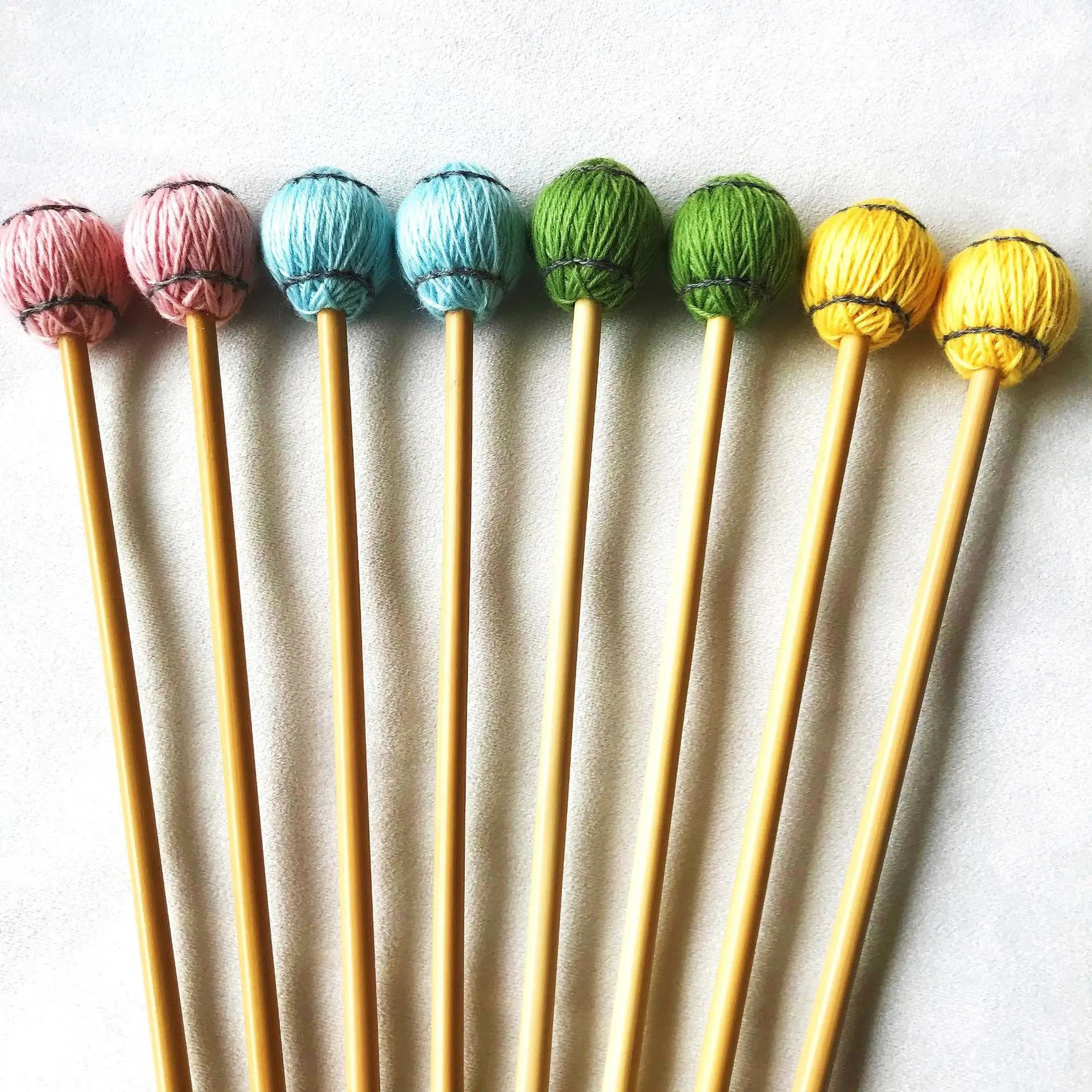 

HooquCustom Logo Western Hotsale Popular Different Styles Rattan Pole Marimba Mallet Universal Xylophone Sticks Percussion Instr