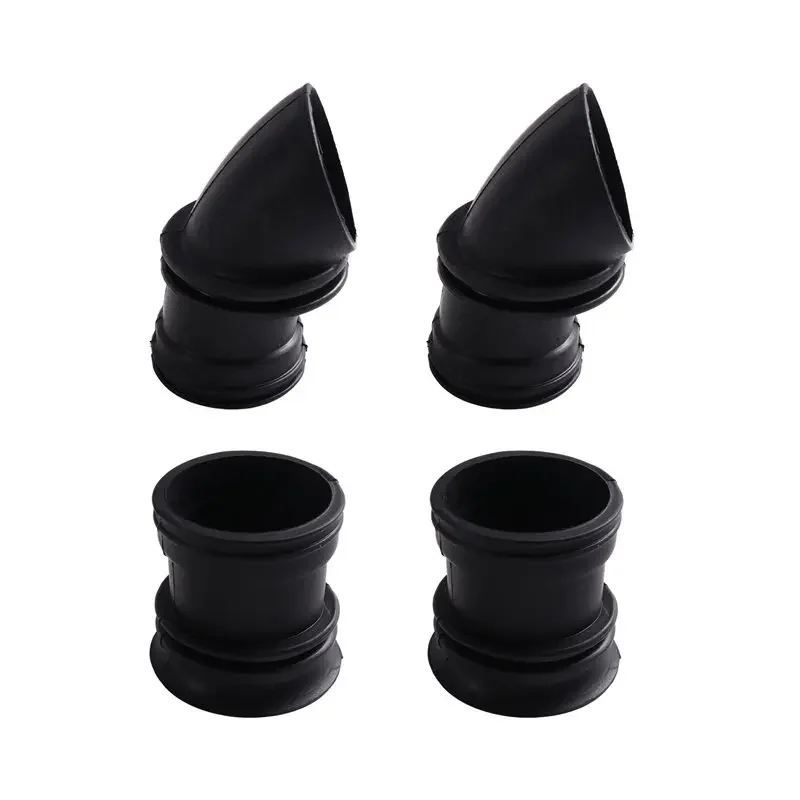AB66-Rubber Air Box Adapter Boot Set 4-Pack for Kawasaki KZ550 KZ550C LTD KZ650 KZ650C Ventilation Motorcycle System Parts