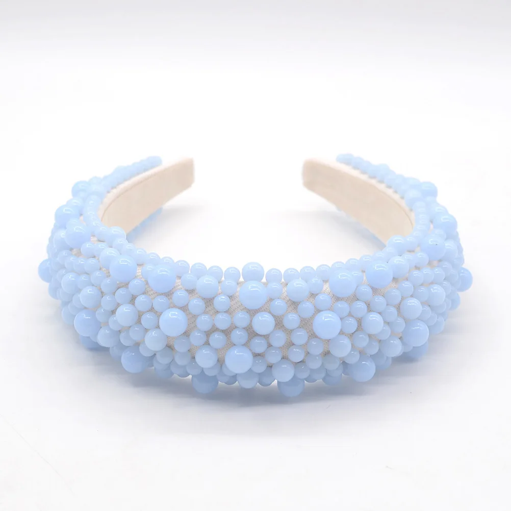 

Pearl Headband Girls Headdress Elegant Hair Accessories Wedding Hairband for Decorative Headbands Embellished Ring