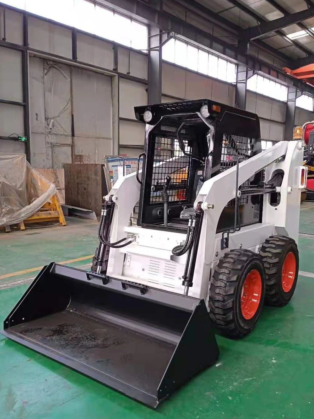 Skid Steer Loader Multi-Functional Four-Wheel Drive Diesel Small Forklift Breeding