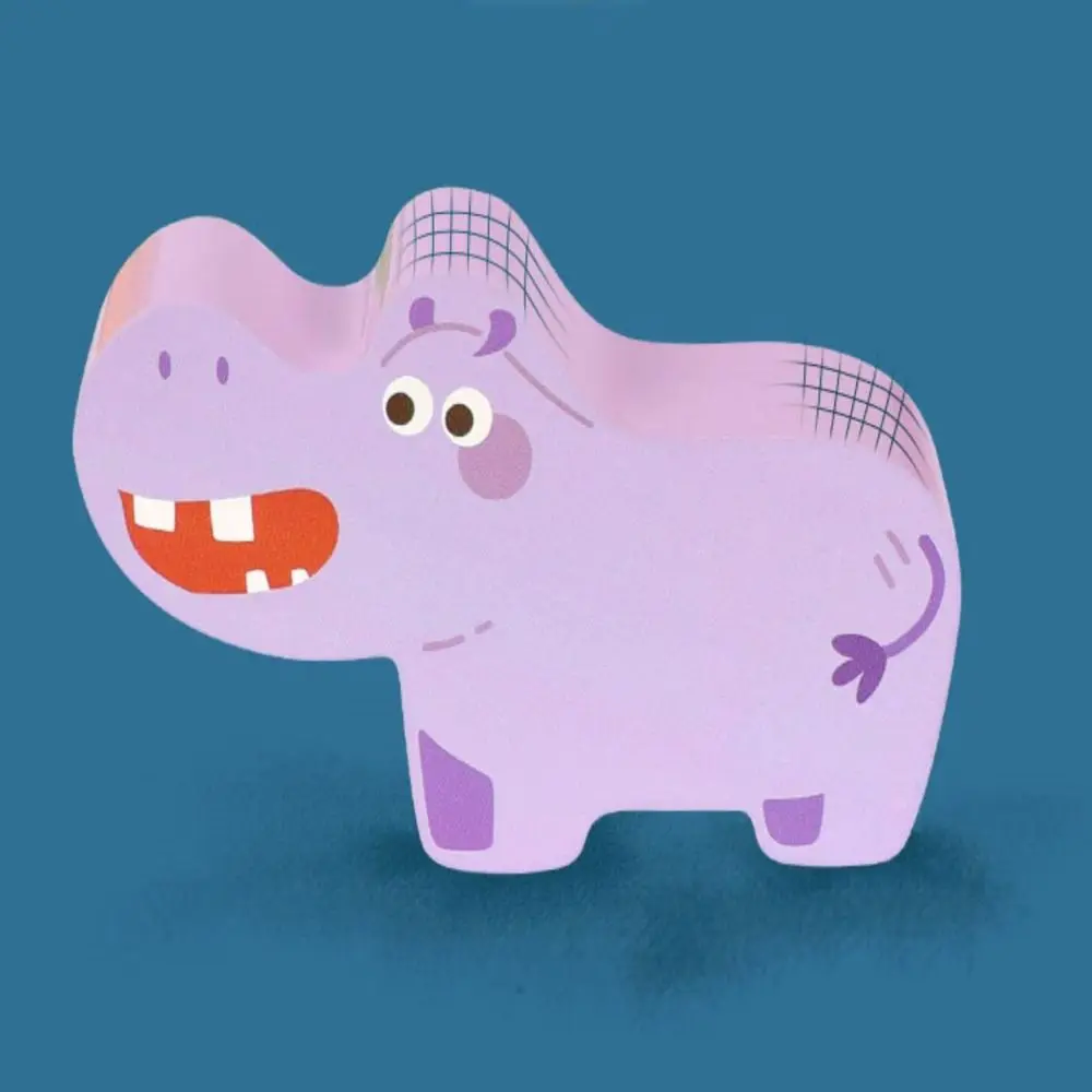 ของเล่นไม้ตัวต่อ 3 มิติ แบบจิ๊กซอว์ ฝึกทักษะการเรียนรู้รูปทรงและการจับคู่  เกมกระดานแบบอินเทอร์แอคทีฟ  แบบมอนเตสซอรี่  ของเล่น DIY รูปสัตว์