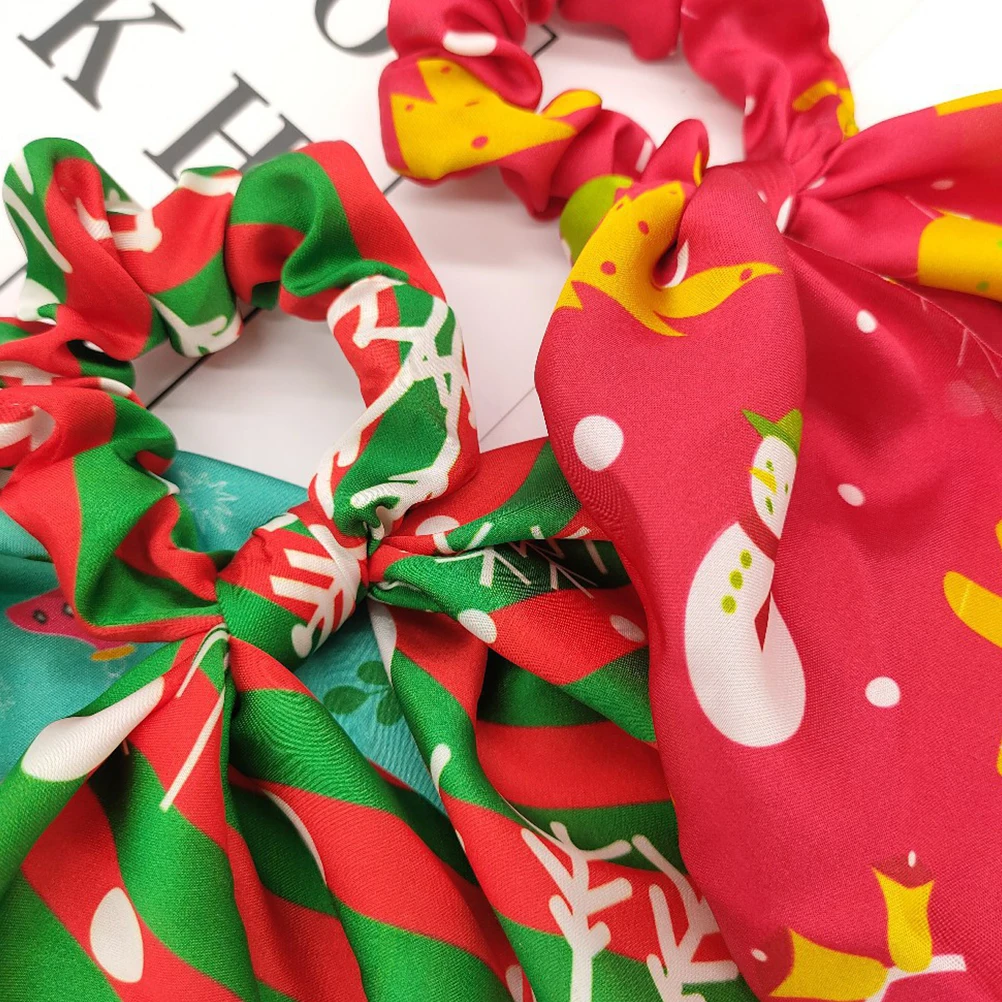 

3 Pcs Accessory Snowflake Hair Ring Accessories Bands Christmas Rings Fabric (Polyester) Miss