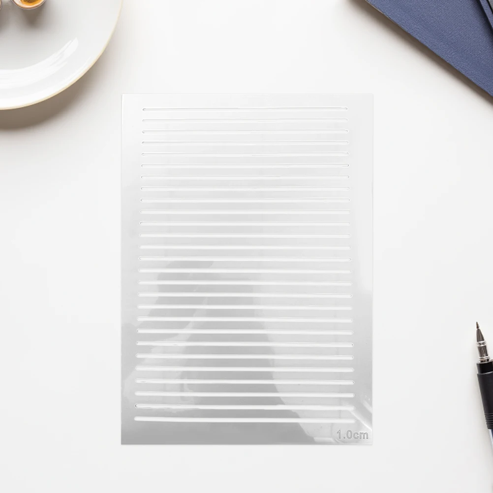 1Set Book Letter Format Template - Reusable Plastic Line Drawing Stencil Guide for Consistent Lettering in Invitations Cards and