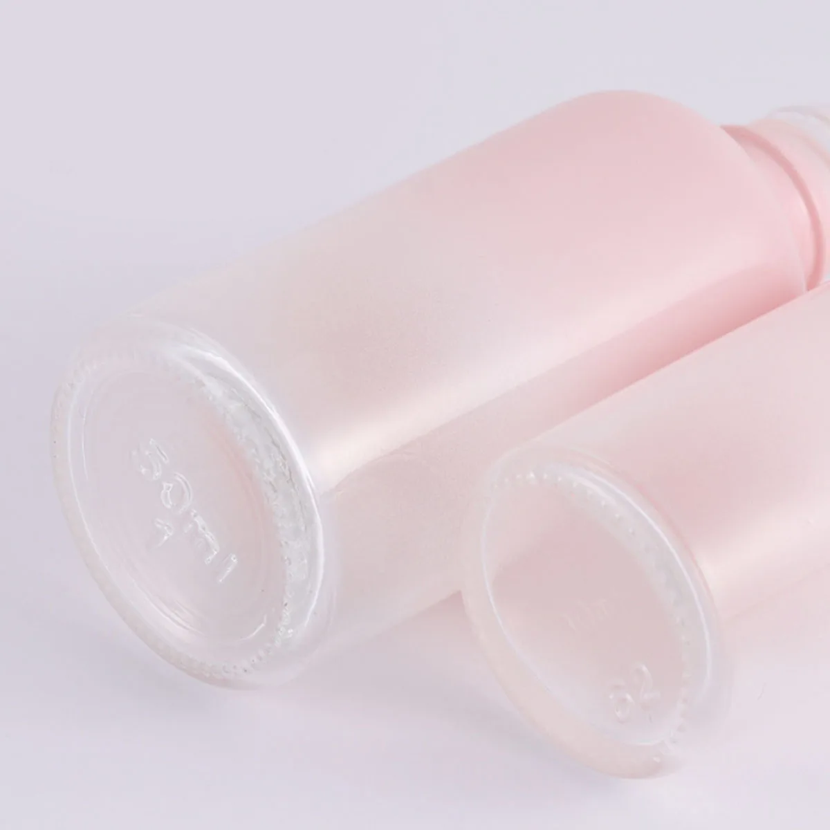 1X Gradient Pink Glass Dropper Bottles Bright Glass Empty Dripper Pipette Bottle Plastic Lid for Essential Perfume Oil Serum NEW