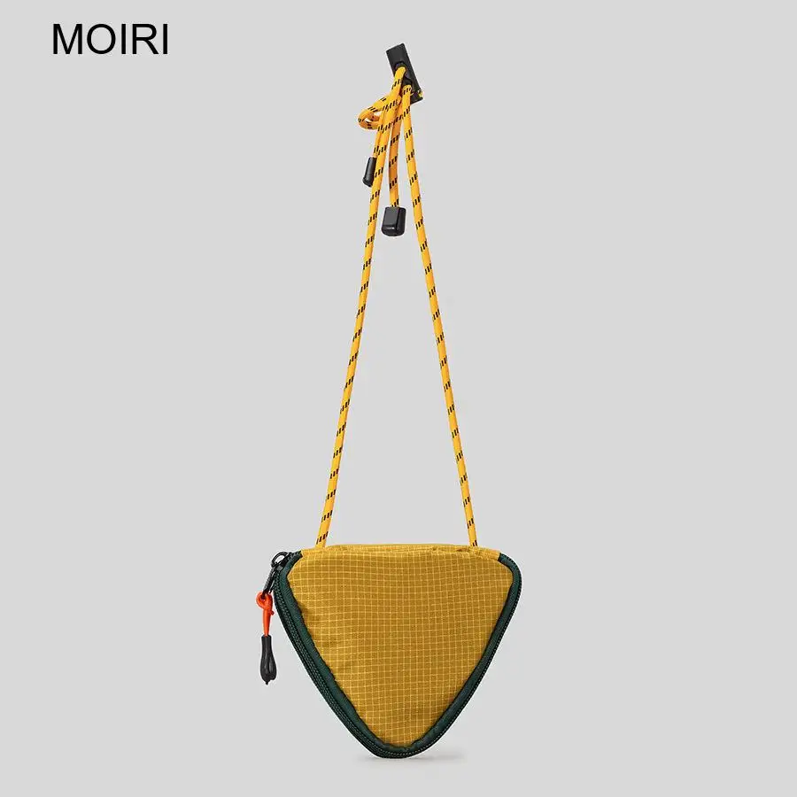 Women Color Block Triangle Coin Purse Crossbody Bag Small Shoulder Handbag Cute for Daily Office Shopping Travel Wear