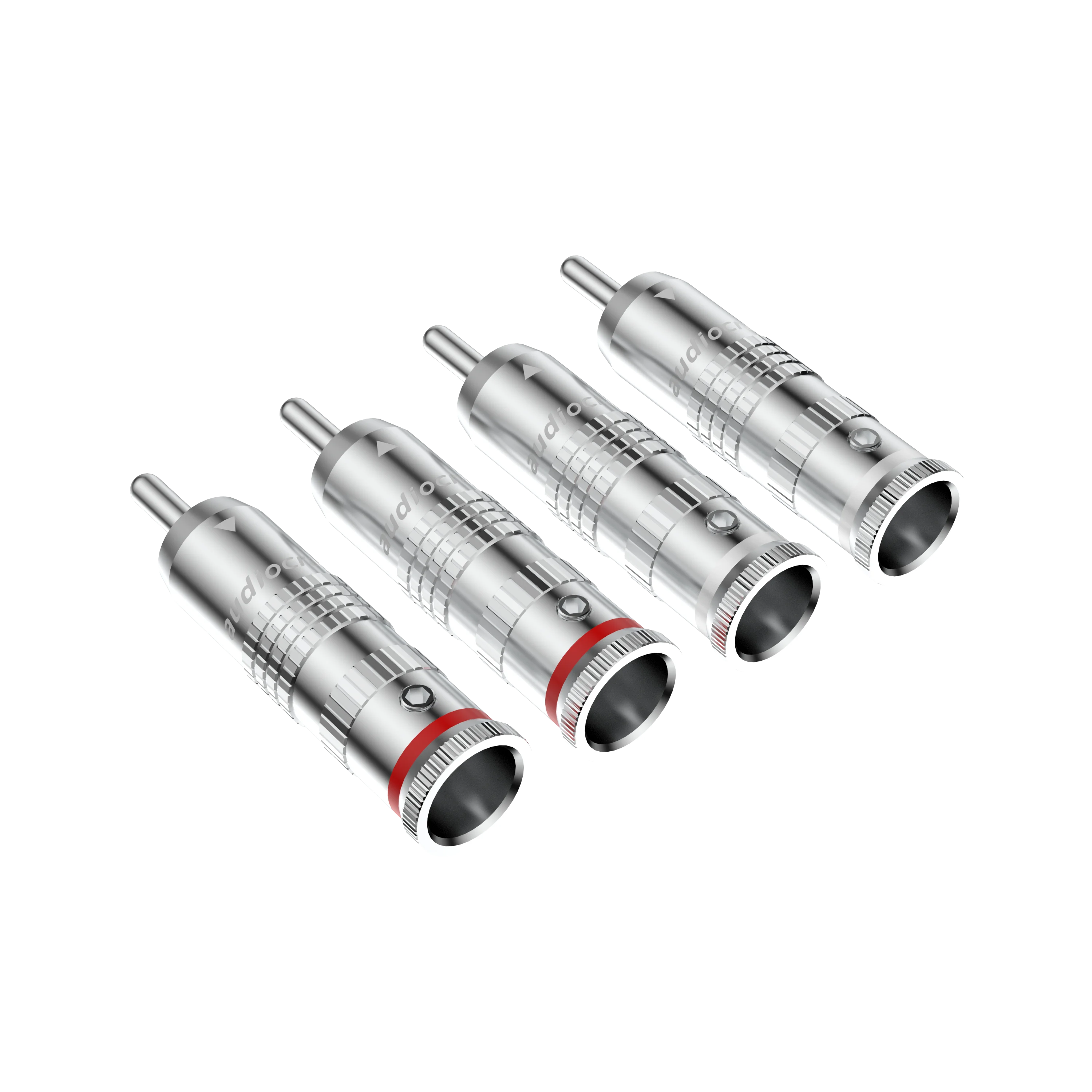 4 шт. Audiocrast посеребренный кабель RCA аудио разъем припой RCA разъем для DIY аналоговый HIFI