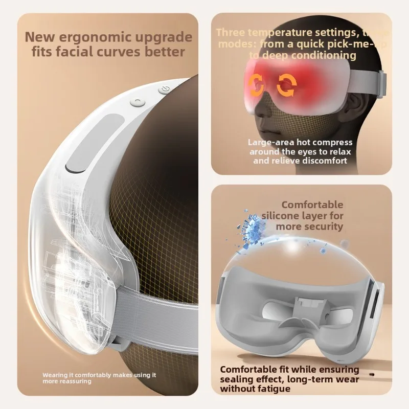 Steam eye massager for fatigue relief and moisturizing care device