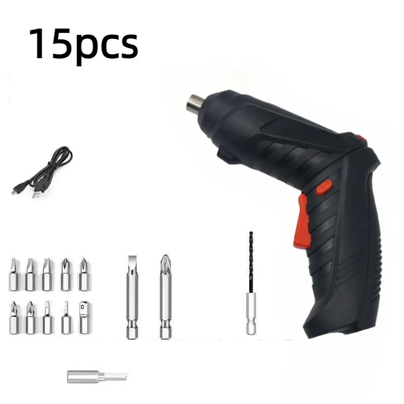 Compact Cordless Electric Screwdriver Mini Electric Drill Portable Power Tool For Household Daily Repair And Maintenance