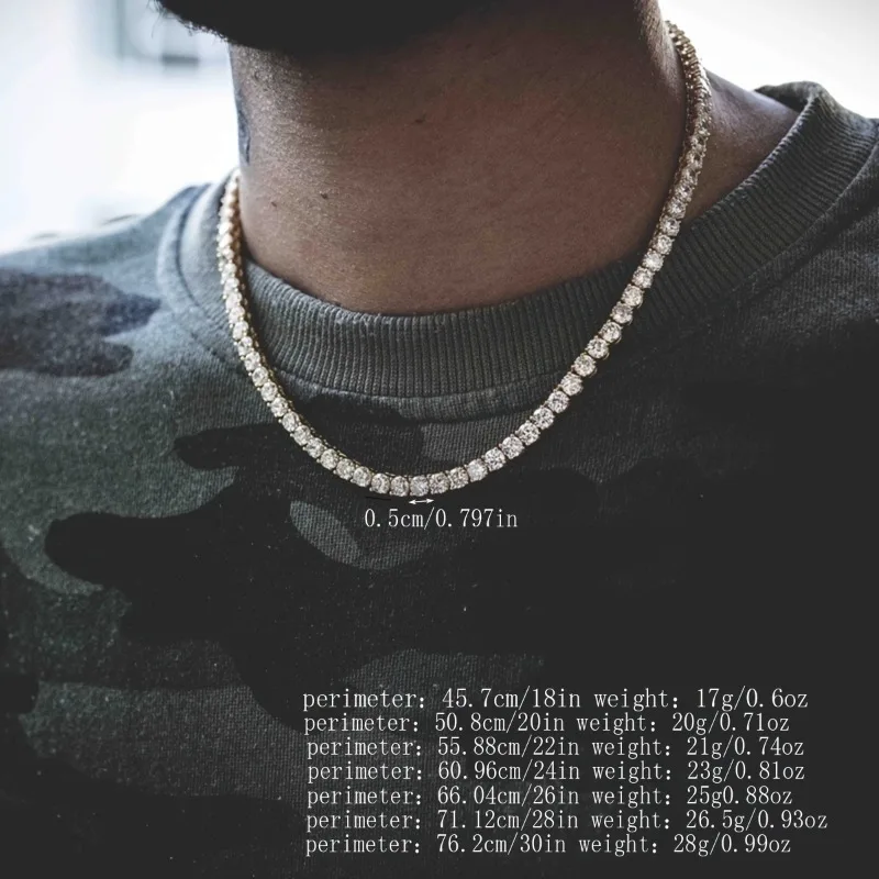 Elegant Cuban Chain Zircon Necklace Clavicle Chain CZ Diamonds Dazzling Shiny Bling Pendant Women Fashion Wedding Jewelry #6