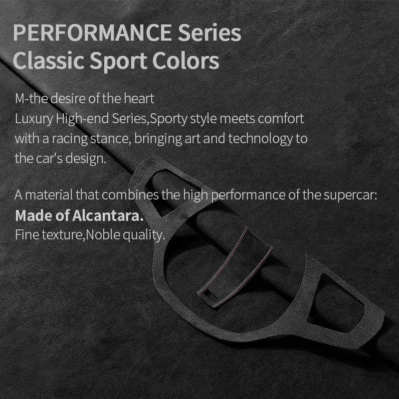 مصنوعة من الكانتارا لسيارات BMW G30 G20 G28 G21 G11 G12 F40 Z4 G32 عجلة توجيه سيارة ملصقات زر إطار الكسوة الملحقات الداخلية