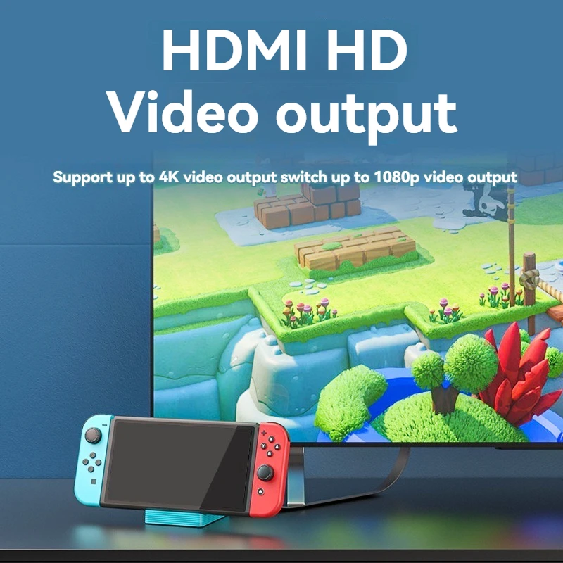 Portátil Nintendo Switch Host HDMI, Base de Projeção HD, Ns Oled Magnetic Charging Base