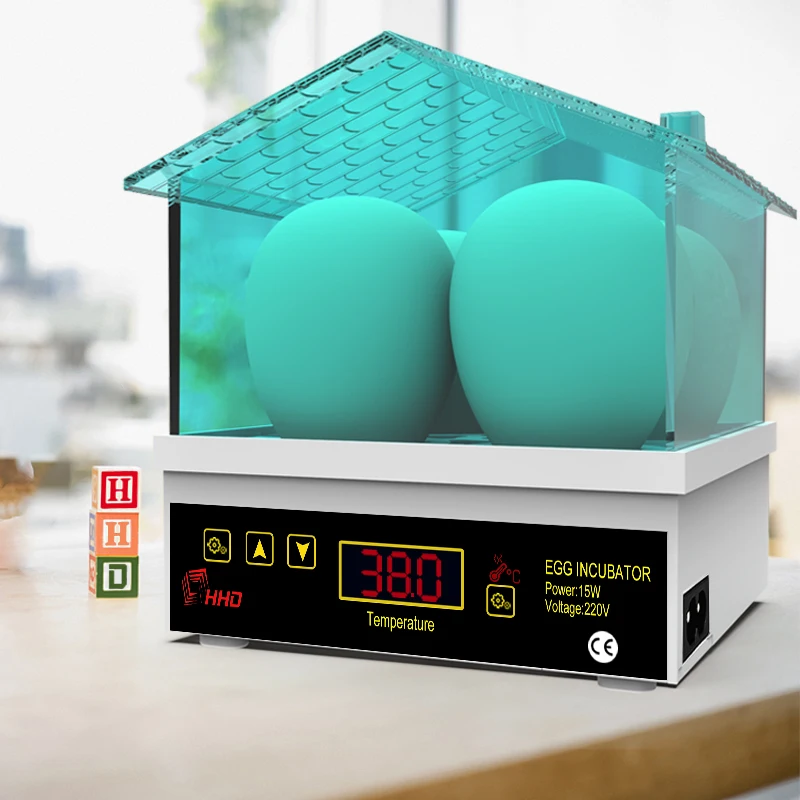 4 Eggs Mini Incubator Chicken, Duck, Turtle and Bird Eggs Small Incubator Household Automatic Constant Temperature Incubation