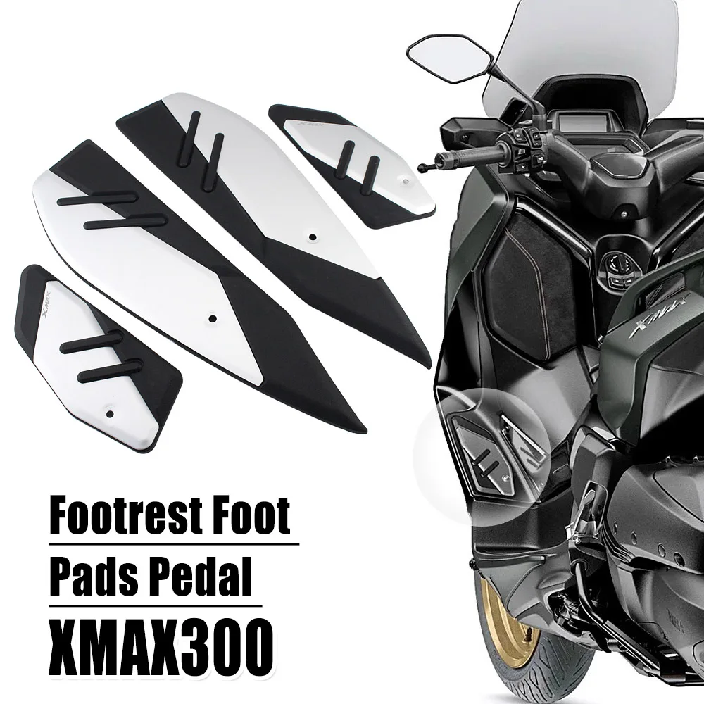 Motorcycle Foot Pegs Plate Skidproof Pedal Plate Footrest Footpads For Yamaha X-MAX 300 XMAX300 2023+