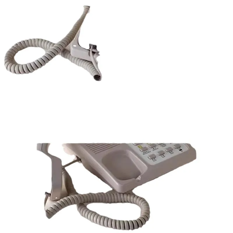 6.5FT RJ12 4P4C Kabel Handset Telepon Jantan Ke Jantan Kabel Ekstensi Kabel Saluran Kumparan Keriting Hingga 2M Saluran Telepon Melingkar