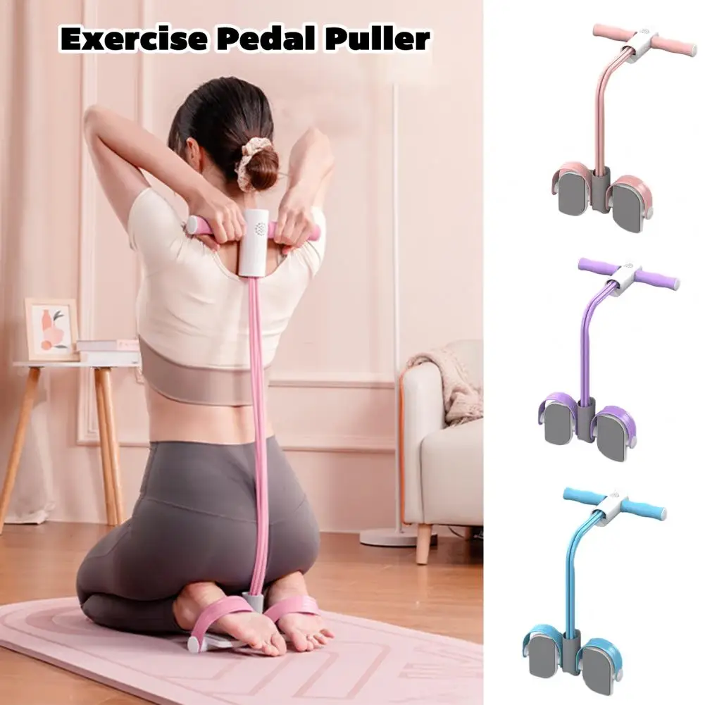 

Non-slip Resistance Rope Multifunctional Pedal Resistance Band with Digital Counter for Home Gym Workout Elastic Yoga for Body
