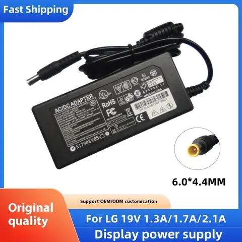 19V 2.1A 1.3A 1.7A 6.0*4.4MM 어댑터 전원 공급 장치 코드 LG 24 인치 LED LCD 모니터 AP16B-A LCAP26B-E ADS-45FSN-19 충전기