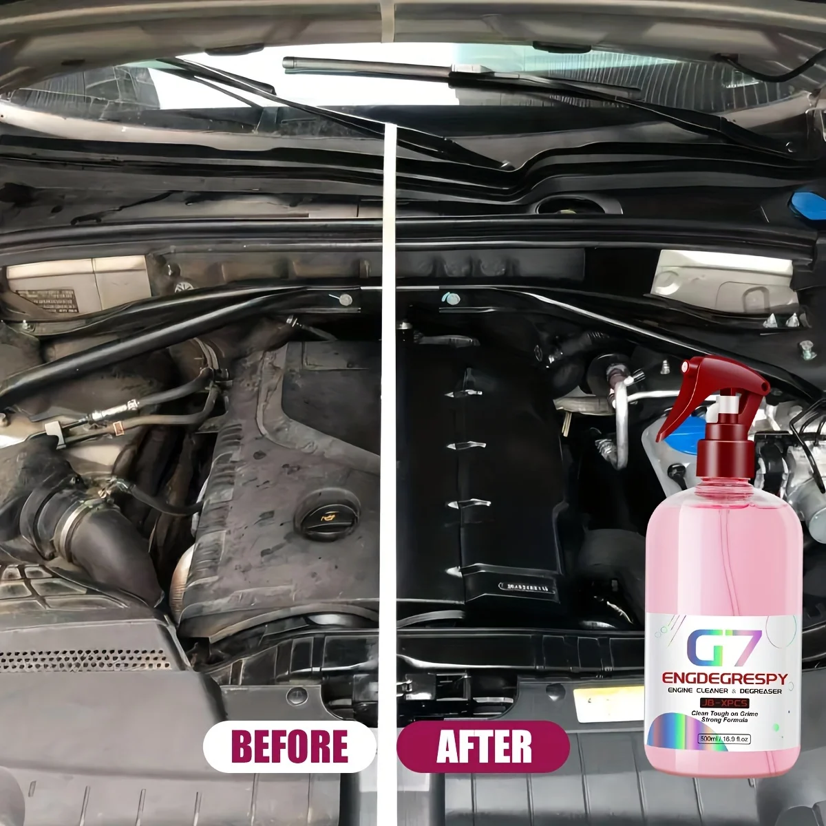 Engine Bay Cleaner & Degreaser - Effective for Cars, Engines, Floors, Home Use - Rapidly Cleans Grease & Grime Build Up