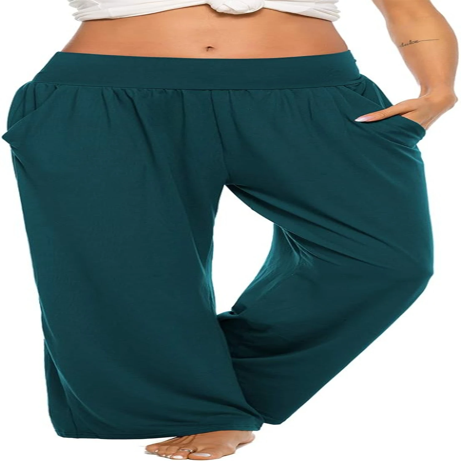 

Cozy and Stylish ZJCT Womens Wide Leg Lounge Joggers Pants with Pockets for Ultimate Comfort during Yoga and Casual Activities