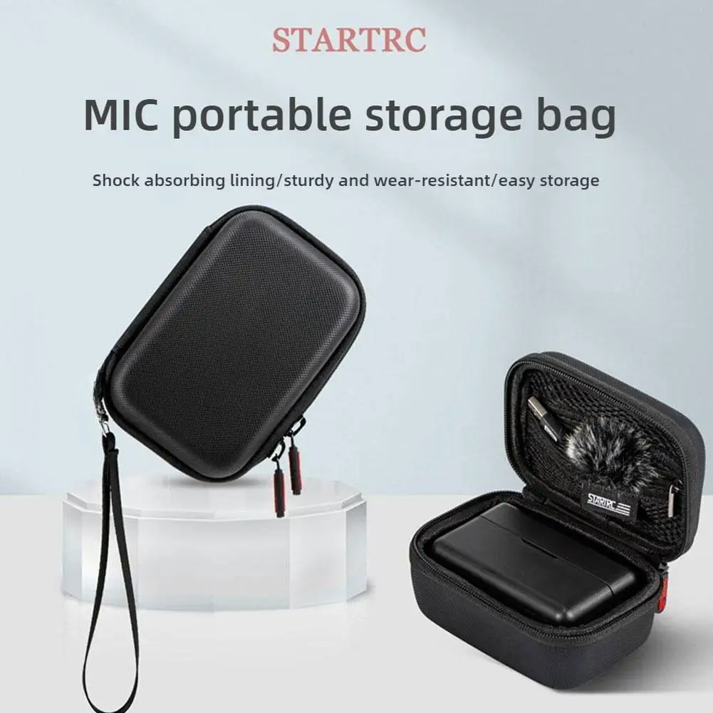 Carrying  Case for DJI Mic Wireless Microphone Kit Portable Storage Bag For DJI Mic Compact Travel Case with Lanyard