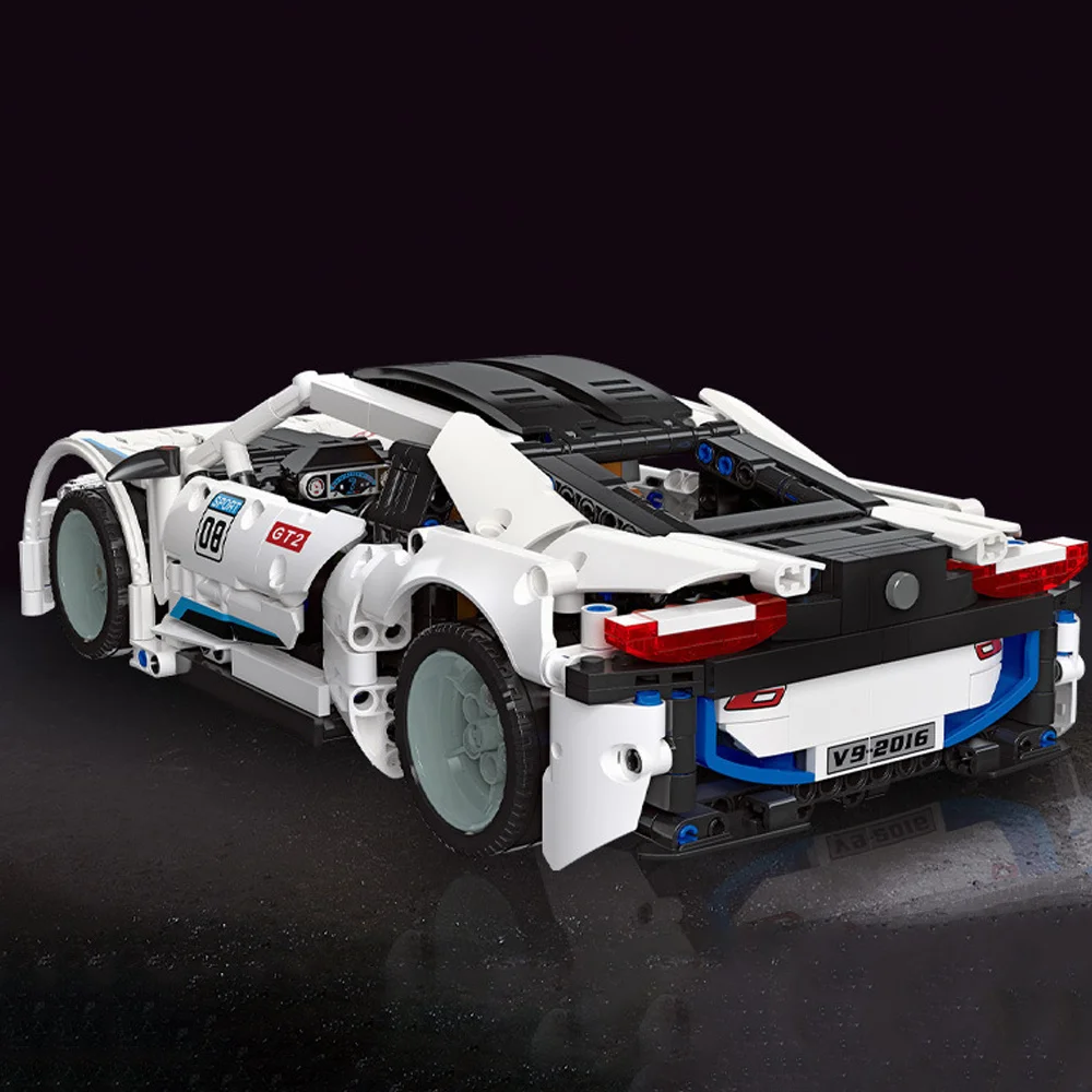 تكنيك الرياضة سباق السيارات 1263 قطعة اللبنات مجموعة عالية التقنية سباق السيارات نموذج الطوب السنة الجديدة عيد الميلاد هدايا عيد الميلاد