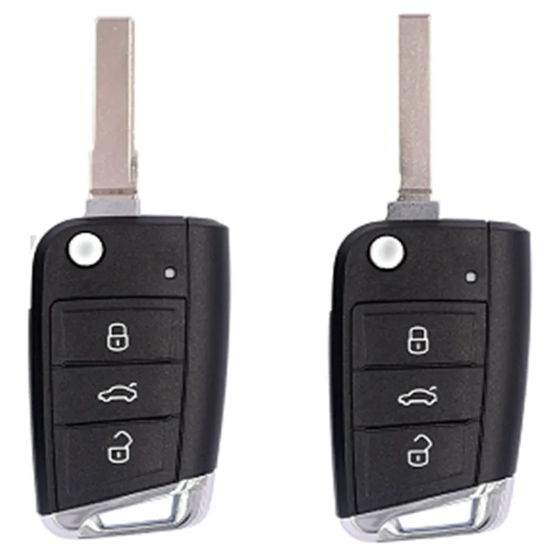 10pcs Original HU66 HU162T HU162 Blade New Metal Blank Replacement Car Key Blade for VW MQB Volkswagon MQB