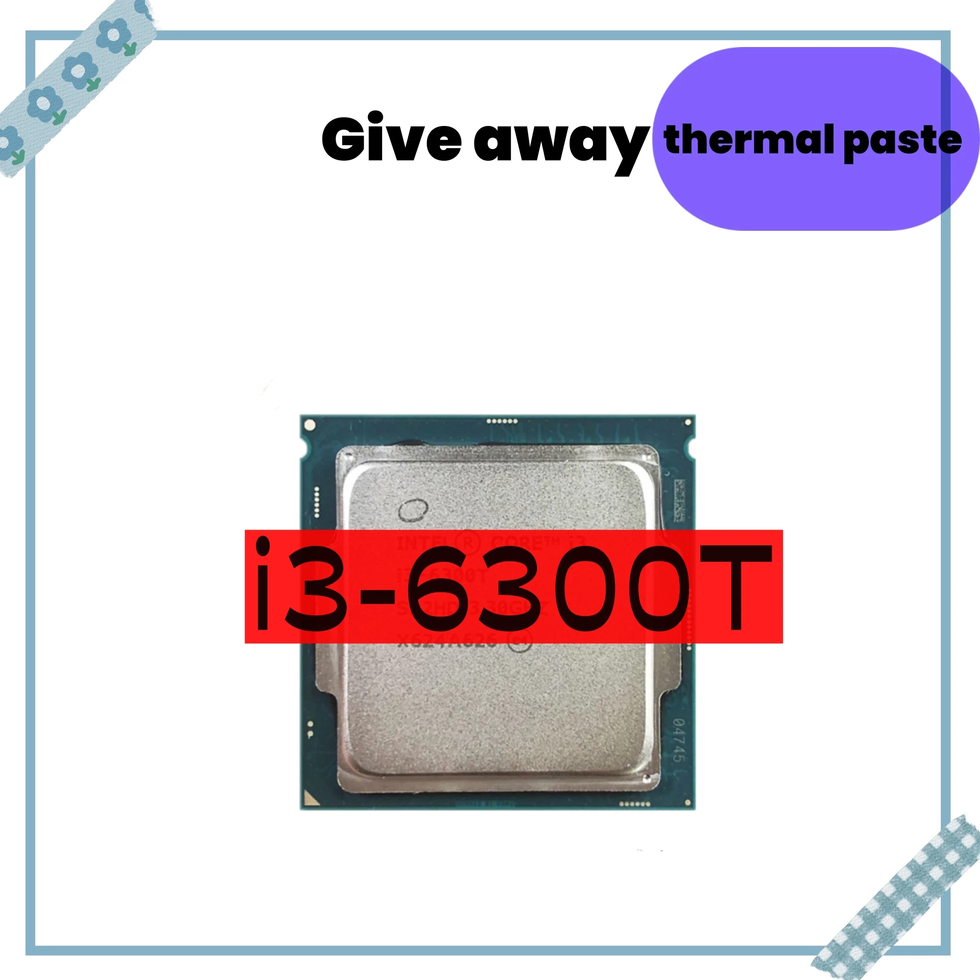 

Core i3-6300T i3 6300T 3.3 GHz Dual-Core Quad-Thread CPU Processor 4M 35W LGA 1151