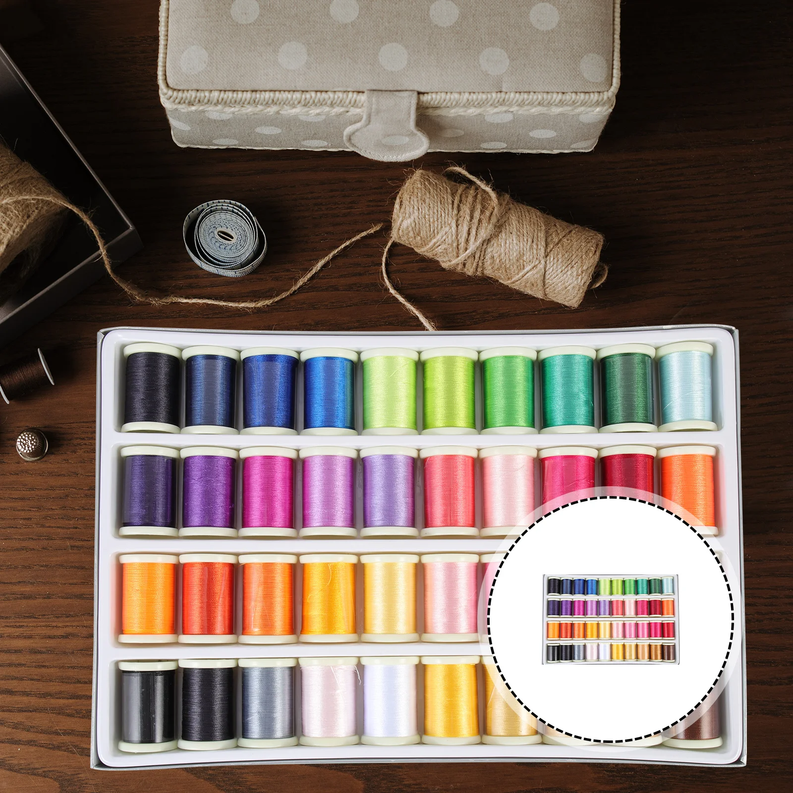 

Embroidery Thread Set Durable For Cross-Stitch Quilting Diy Sewing Kit Handcraft Floss Supply Artificial Silk Thread