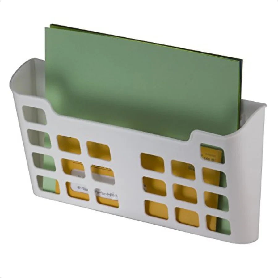 جيب ملف بحجم حرف مغناطيسي من MagnetPlus باللون الأبيض 92543 2.52 × 13.62 × 6.69 بوصة أوف وايت