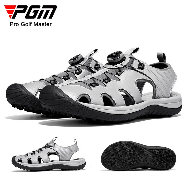 

PGM Men's Golf Shoes XZ265 Summer Sandals Anti Slip Studs Super Breathable Shoes Knob Laces