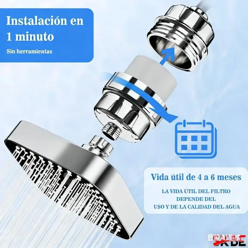 Shower Filter Head Advanced 25 Stage Purification for Healths Skin and Hair Care