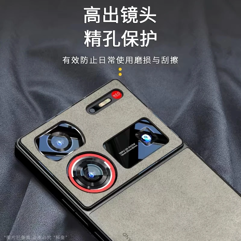 Magnetic Case For Nubia Z80 Ultra Z70 Z60Ultra Z50 Luxury Silicone Leather Cover For ZTE Nubia Z 70 Z60 Ultra Protect Shell