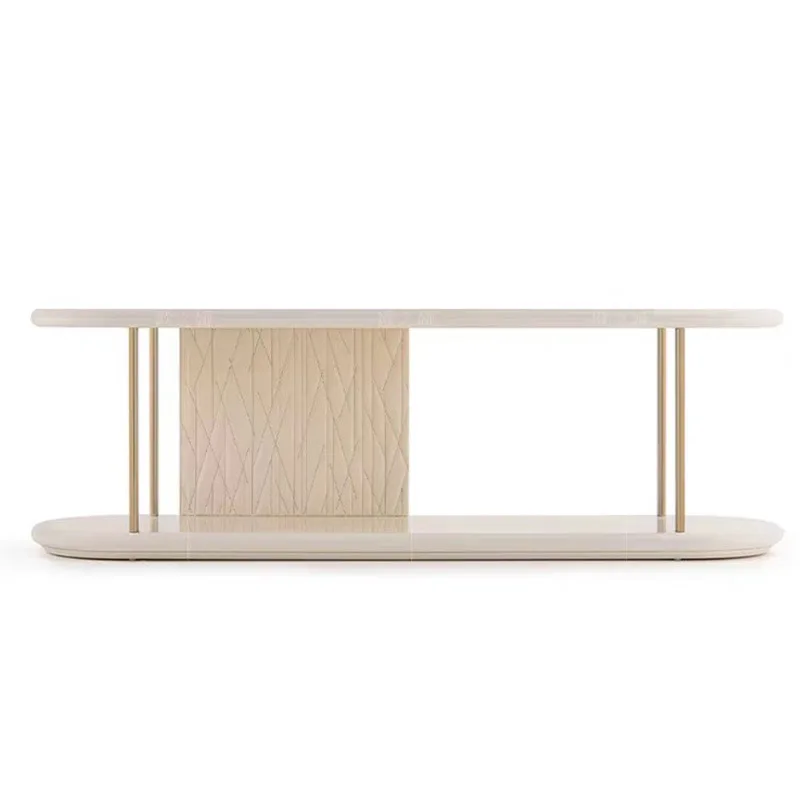 

Italian modern simple solid wood bookshelf designer home high-end floor-to-ceiling wall shelf