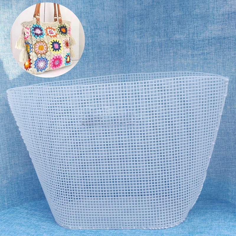 Embroidery Bucket Bag Auxiliary Knitting Sewing Weaving Plastic Mesh Sheet for DIY Accessories Handmade Easy Knit Helper